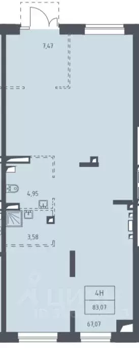 Торговая площадь в Москва ул. Алхимовская, 1к4 (83 м) - Фото 2
