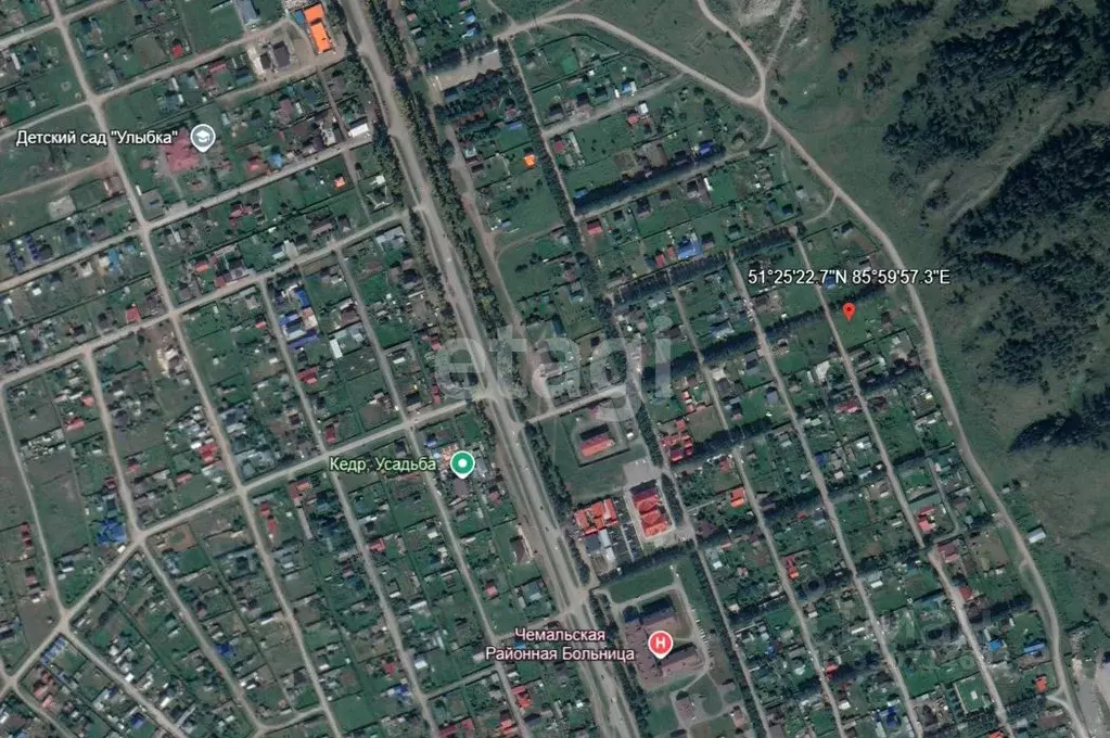 Участок в Алтай, Чемальский район, с. Чемал Восточная ул., 47 (15.0 ... - Фото 1