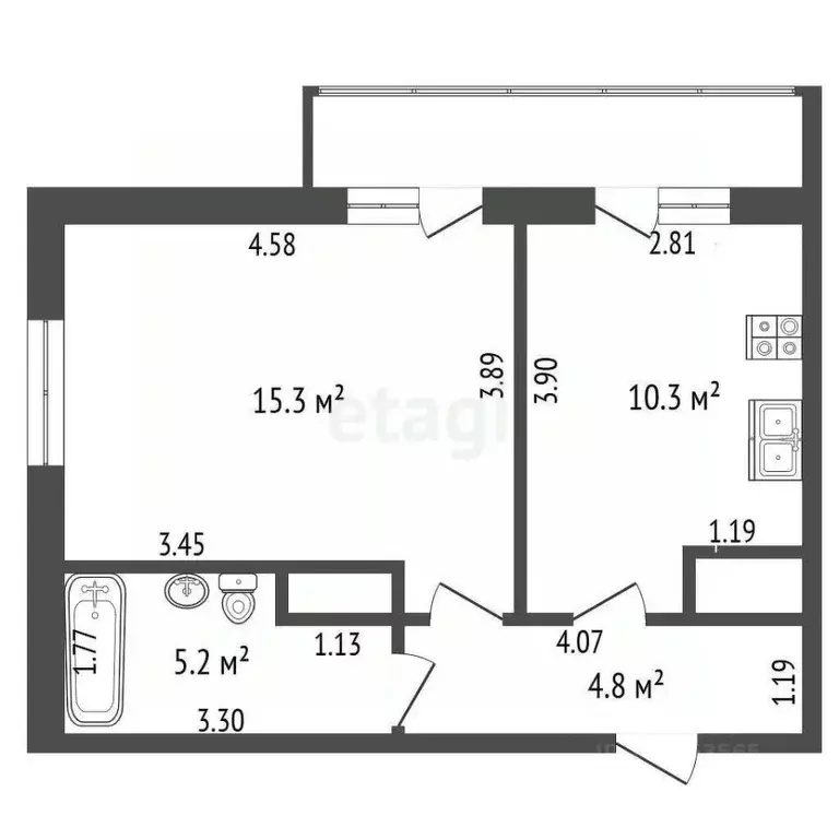 1-к кв. Краснодарский край, Анапа муниципальный округ, с. Варваровка ... - Фото 2