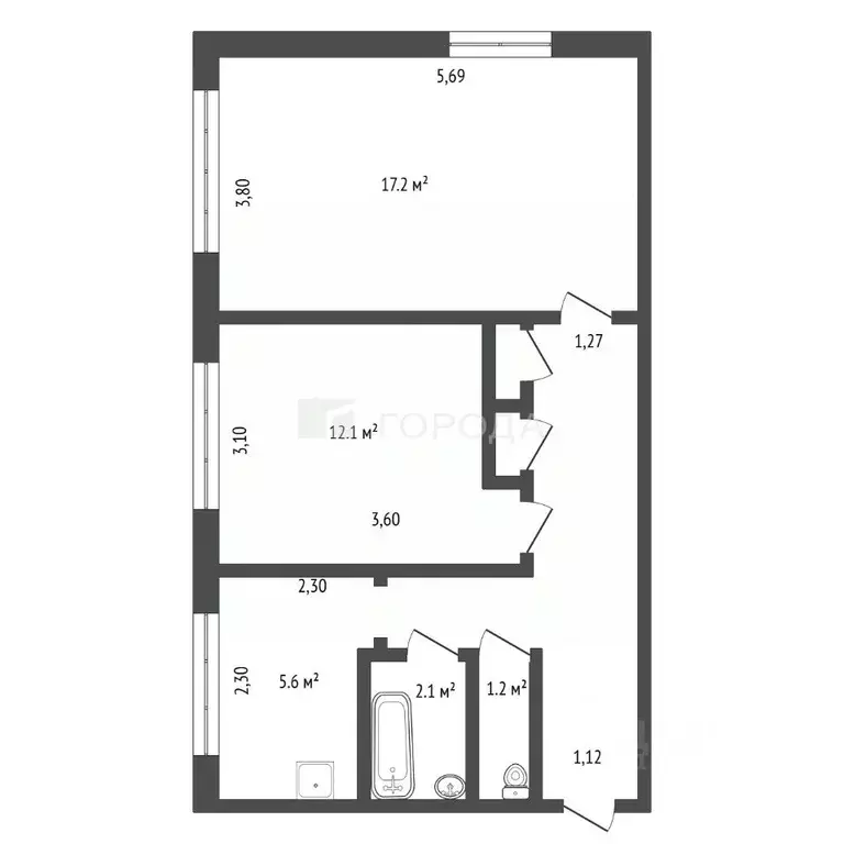 2-к кв. Алтайский край, Барнаул Песчаная ул., 47 (47.0 м) - Фото 2
