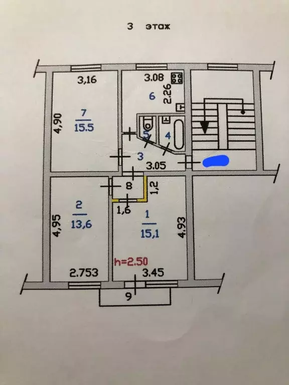 Продаётся 3-к квартира, 60.4 м - Фото 1