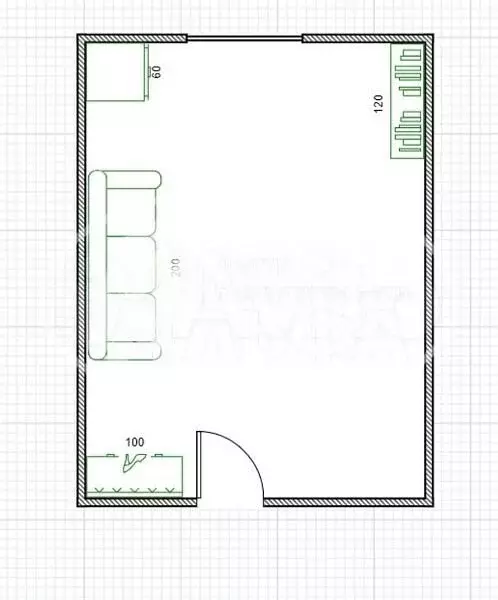 2-к. квартира, 46,8 м, 3/5 эт. - Фото 0
