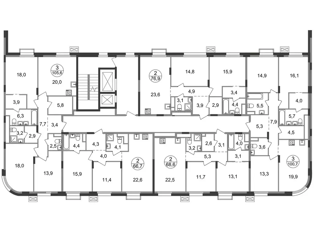 3-к кв. Московская область, Одинцовский городской округ, Заречье пгт ... - Фото 2