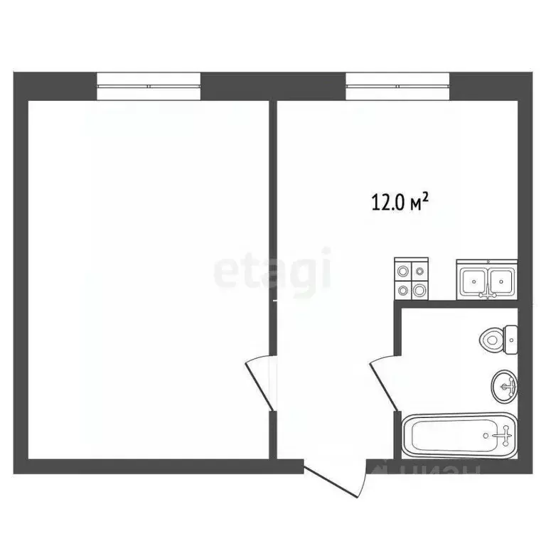 1-к кв. Ростовская область, Таганрог ул. 1-я Котельная, 77/4 (42.0 м) - Фото 1