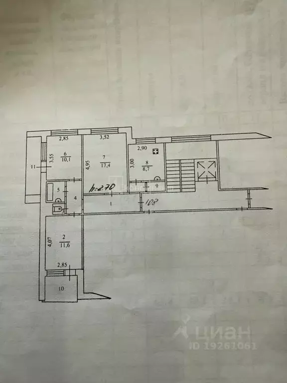 3-к кв. Владимирская область, Ковров ул. Клязьминская, 6 (69.6 м) - Фото 2