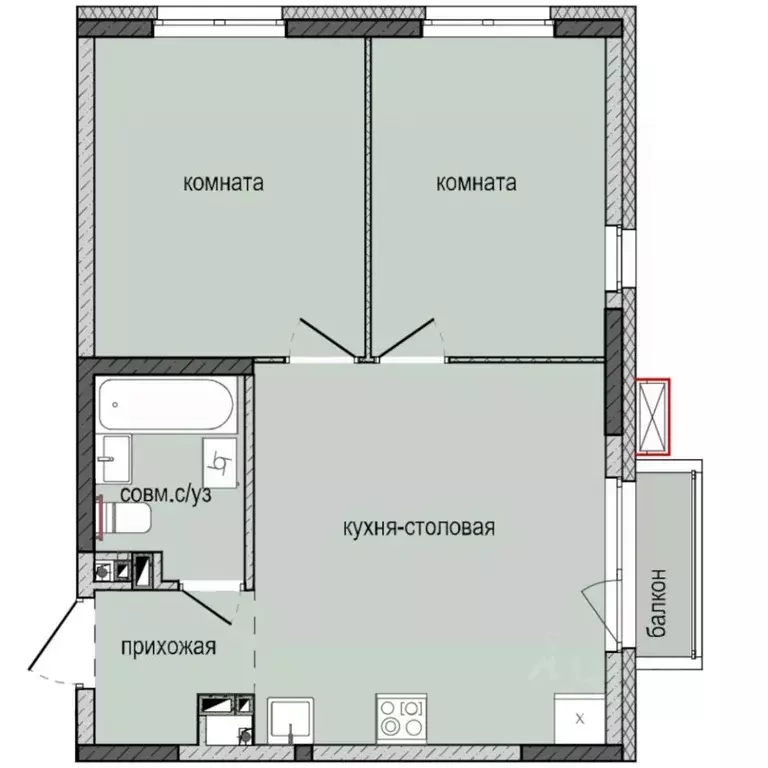 2-к кв. Удмуртия, Ижевск Культбаза жилрайон, 8-й мкр, Ежевика жилой ... - Фото 0
