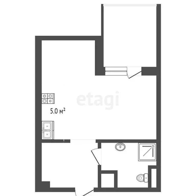 Квартира-студия: Севастополь, Фиолентовское шоссе, 134к2 (21.7 м) - Фото 0