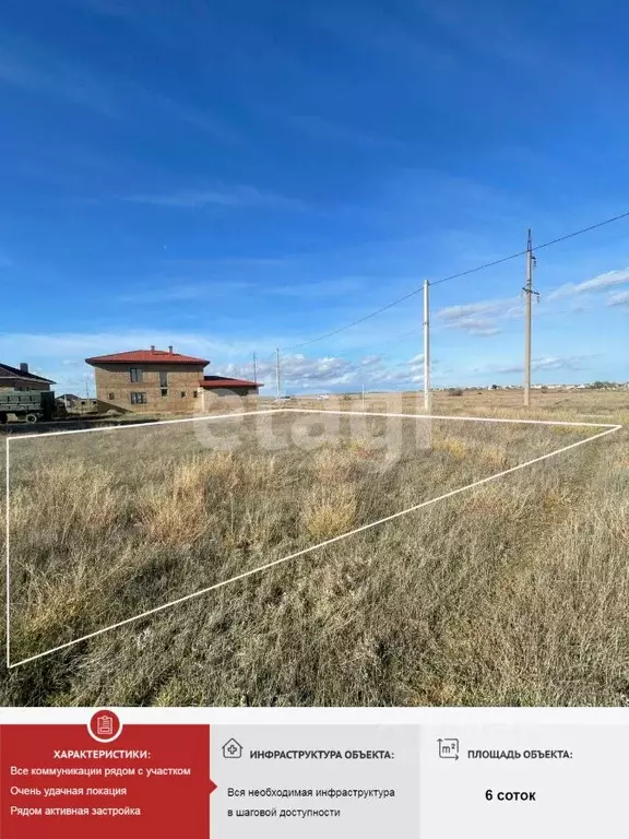 Участок в Крым, Евпатория Спутник-1 мкр, ул. Зулейхи Бекировой, 15 ... - Фото 1