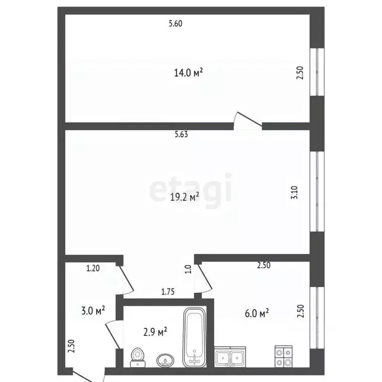 2-к кв. Мордовия, Саранск просп. 60 лет Октября, 77 (45.1 м) - Фото 2