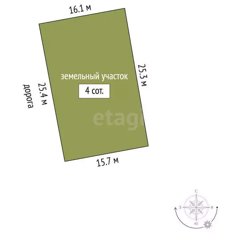 Участок в Трудовое, СПК Здоровье (4 м) - Фото 1