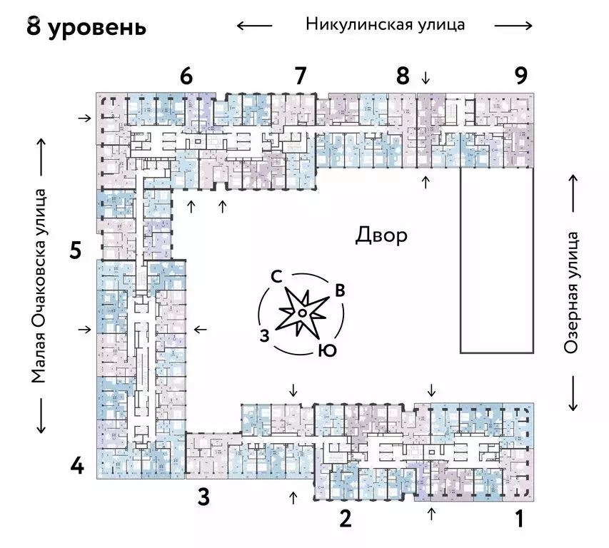 2-комнатная квартира: Москва, жилой комплекс Страна Озёрная (62.77 м) - Фото 1