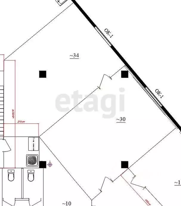 Офис в Костромская область, Кострома Никитская ул., 47А (64 м) - Фото 0