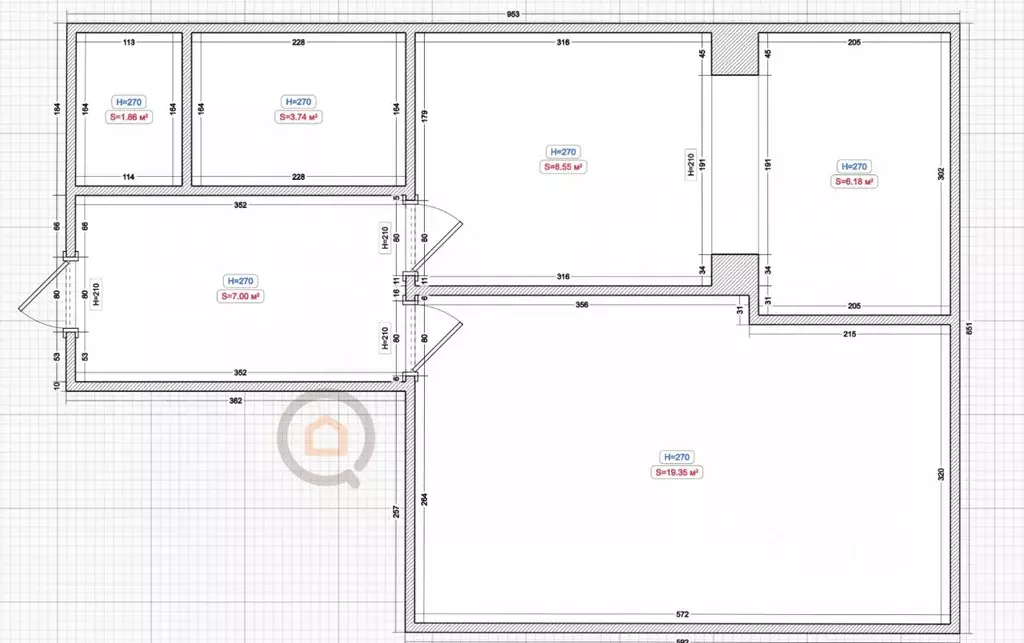 1-к кв. Севастополь ул. Александра Косарева, 18 (40.0 м) - Фото 1