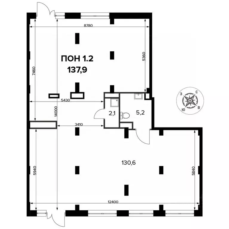 Офис в Москва Ленинградское ш., 228к4 (138 м) - Фото 1