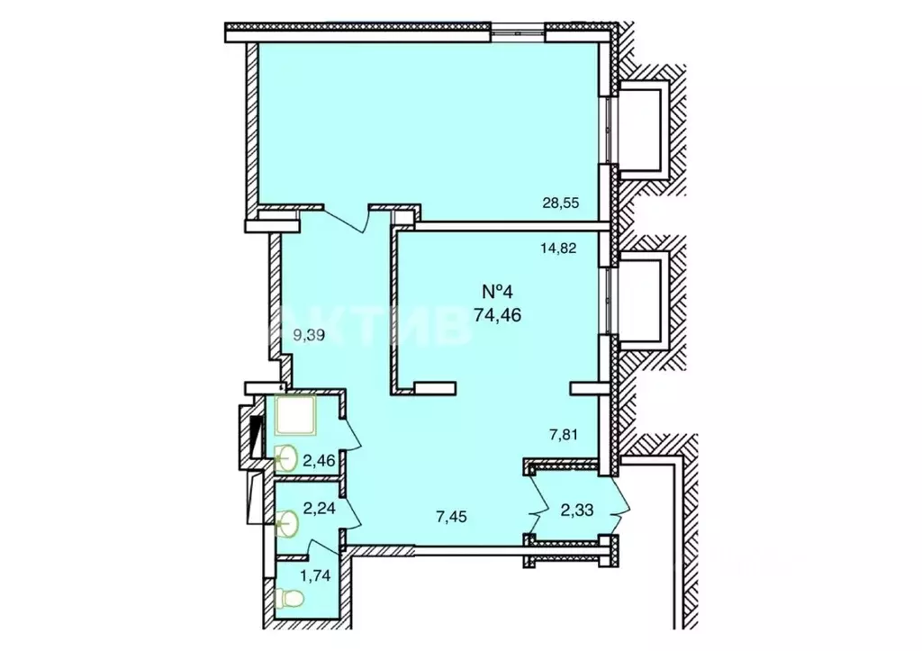 Помещение свободного назначения в Новосибирская область, Новосибирск ... - Фото 1