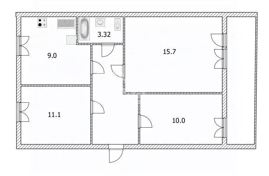 3-к кв. Ульяновская область, Ульяновск ул. Минаева, 15 (60.0 м) - Фото 1