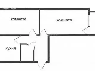 2-комнатная квартира: Ишим, улица Карла Маркса, 76Б (45 м) - Фото 1