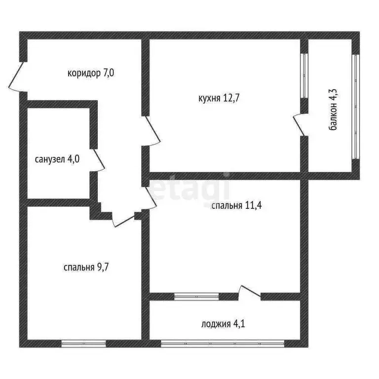 2-комнатная квартира: Краснодар, улица имени Героя Ростовского, 8к1 ... - Фото 0