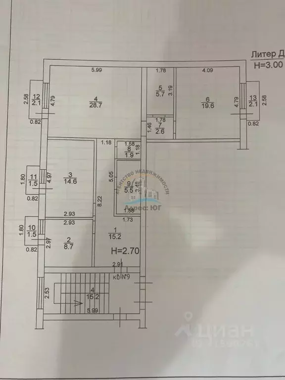 3-к кв. Краснодарский край, Анапа Алексеевка мкр, ул. Ленинградская ... - Фото 2