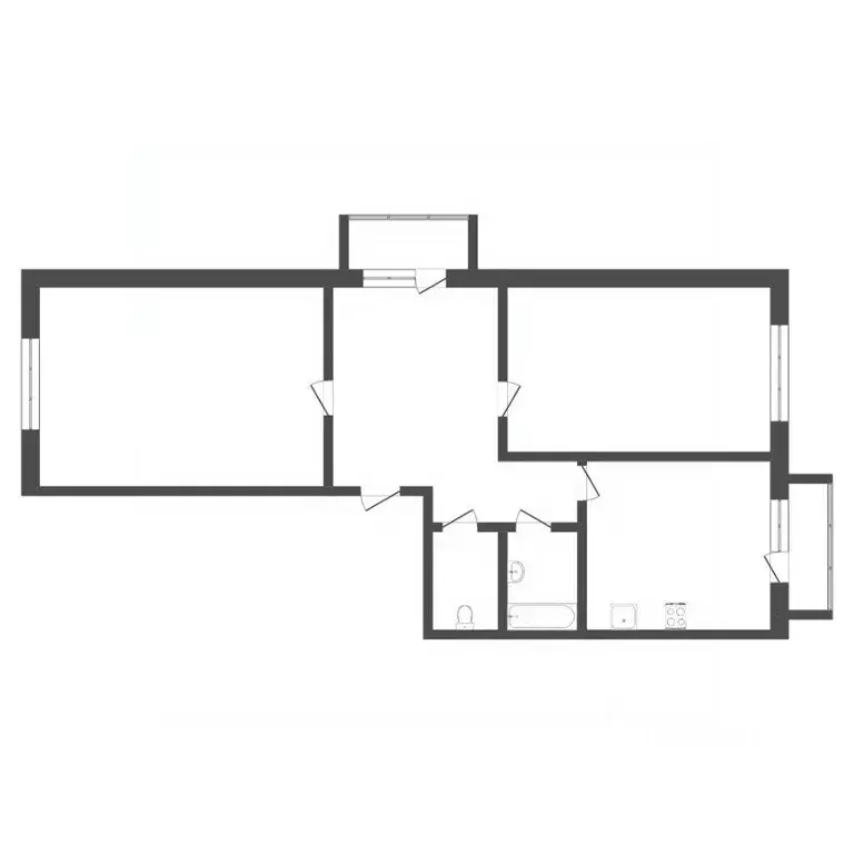 2-к кв. Тюменская область, Тюмень ул. Московский Тракт, 87 (62.0 м) - Фото 1