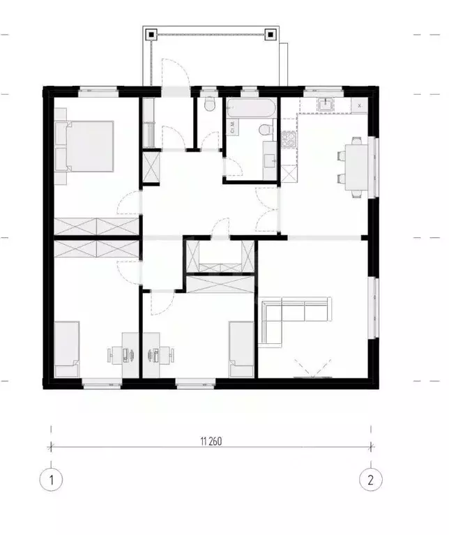 Дом в Калмыкия, Элиста ул. Шебенеры, 4 (110 м) - Фото 2