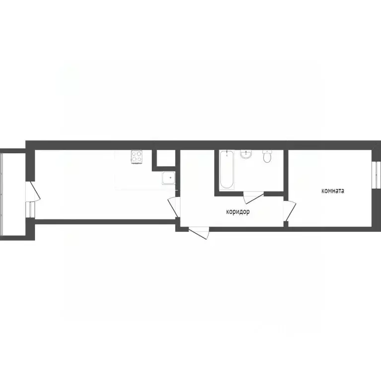 2-к кв. Бурятия, Улан-Удэ ул. Жердева, 42Бк1 (43.8 м) - Фото 1