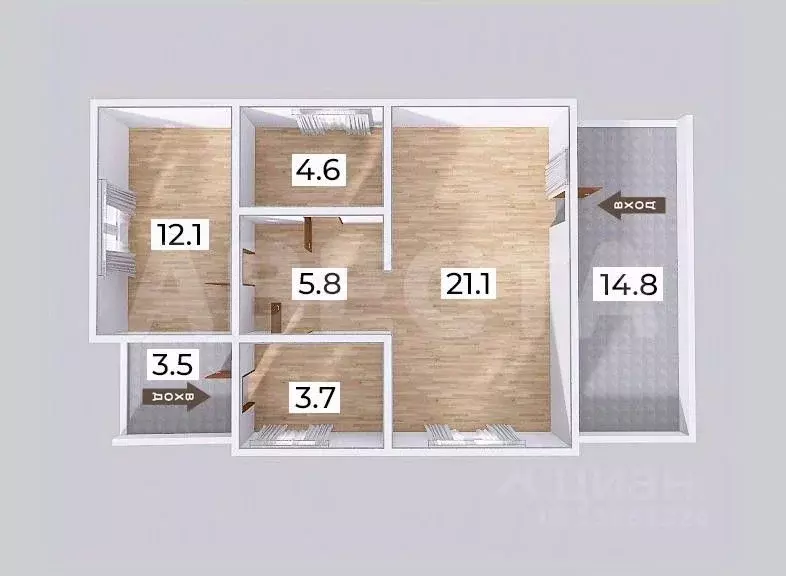 Коттедж в Омская область, Омский район, с. Красноярка ул. 4-я Луговая ... - Фото 2