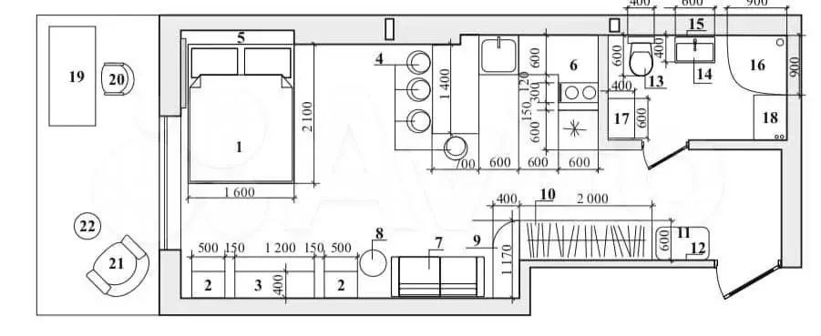 Аукцион: квартира-студия, 33 м, 22/29 эт. - Фото 0