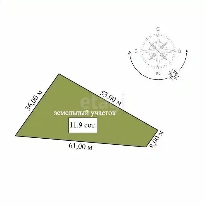 Участок в Амурская область, Благовещенск  (11.9 сот.) - Фото 2