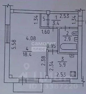 1-к кв. Удмуртия, Ижевск ул. Дзержинского, 69 (31.4 м) - Фото 1