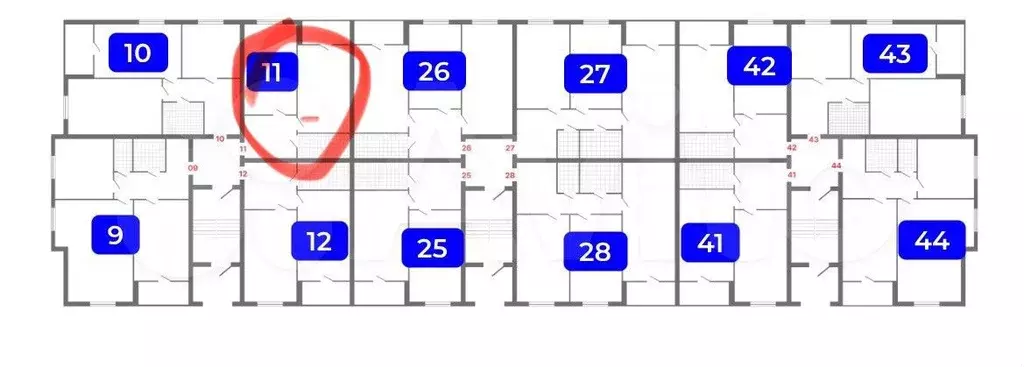 1-к. квартира, 44,2 м, 3/4 эт. - Фото 1