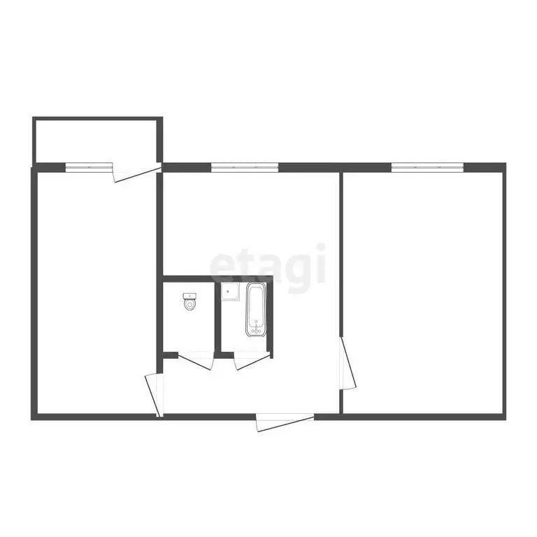 2-комнатная квартира: Ковров, микрорайон Ковров-8, 13 (41 м) - Фото 1