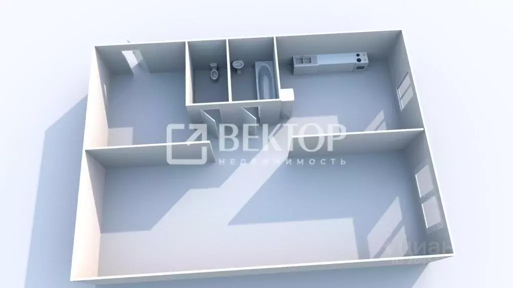 1-к кв. Костромская область, Кострома Советская ул., 82 (25.3 м) - Фото 2