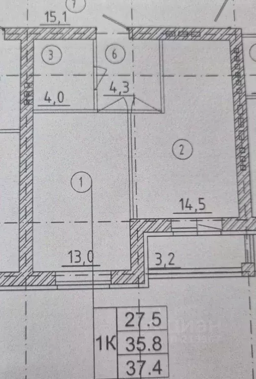 1-к кв. Владимирская область, Суздаль Советская ул., 27А (37.4 м) - Фото 0