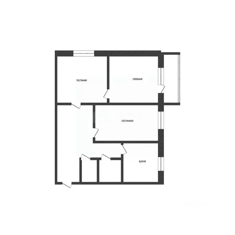 3-к кв. Курганская область, Курган ул. Орлова, 85 (51.4 м) - Фото 1