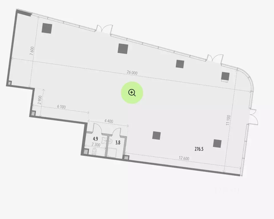 Помещение свободного назначения в Москва Рублевское ш., 21 (278 м) - Фото 2