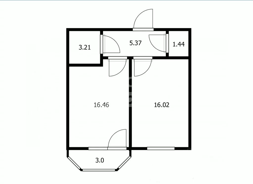 1-к кв. Санкт-Петербург ул. Плесецкая, 2 (43.0 м) - Фото 2