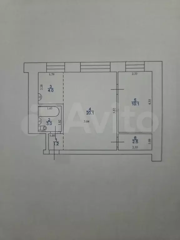 2-к. квартира, 40,2 м, 3/5 эт. - Фото 0