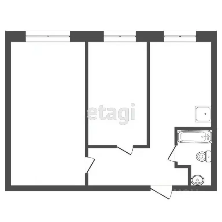 2-к кв. Красноярский край, Красноярск Зеленая Роща мкр, ул. Николаева, ... - Фото 2