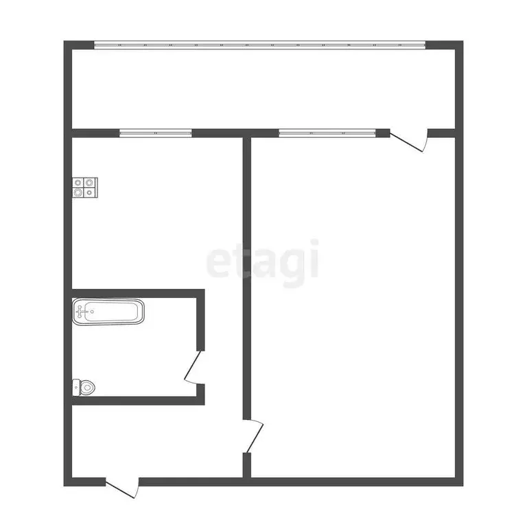 1-комнатная квартира: Ангарск, 29-й микрорайон, 7 (36 м) - Фото 0