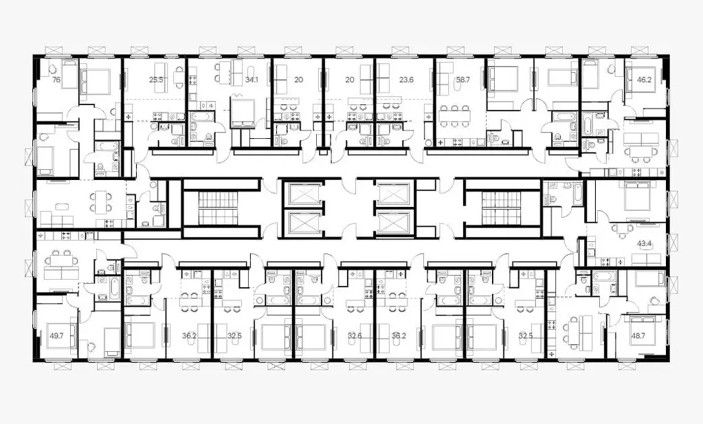 2-к кв. Московская область, Мытищи 16-й мкр, Ярославский жилой ... - Фото 1