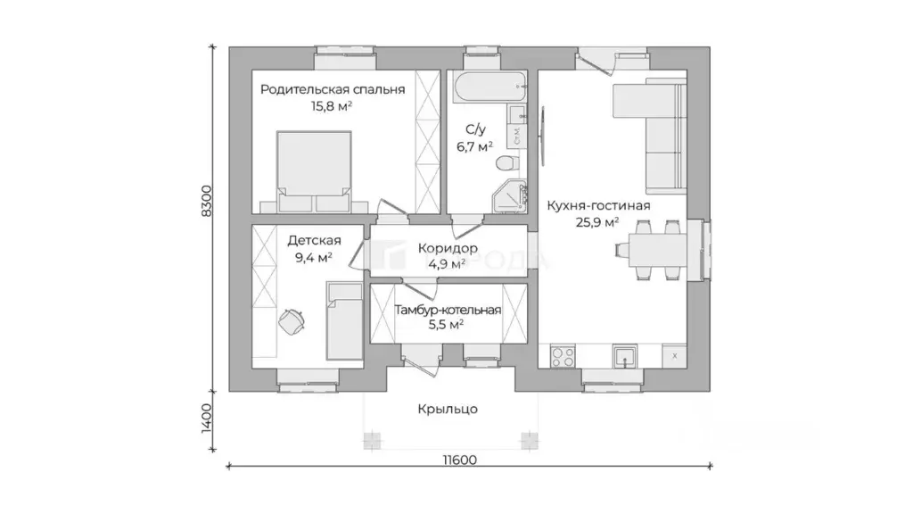 Дом в Алтайский край, Павловский район, пос. Новые зори бул. ... - Фото 2
