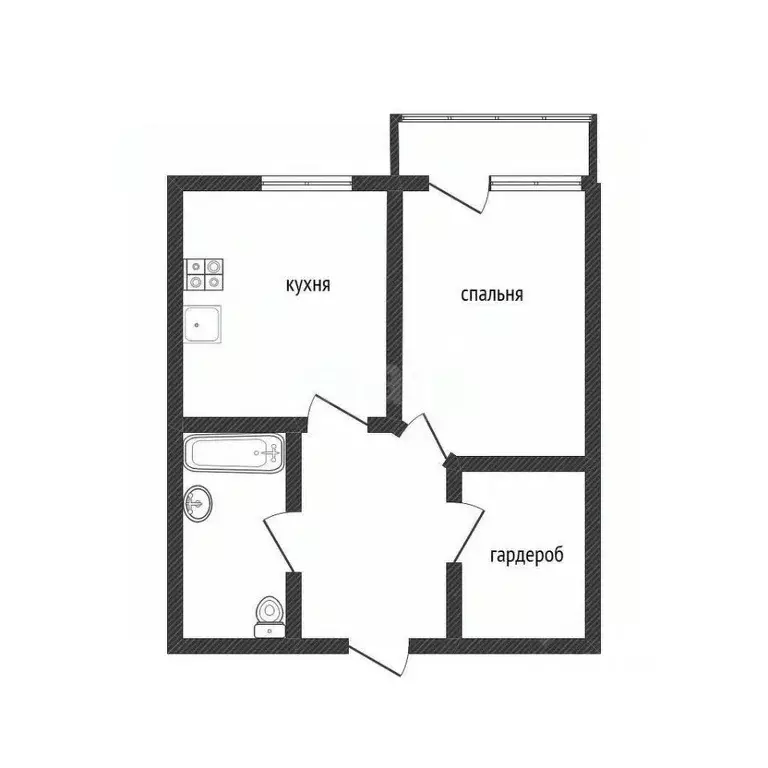 1-к кв. Белгородская область, Белгород ул. Лермонтова, 19А (50.0 м) - Фото 2