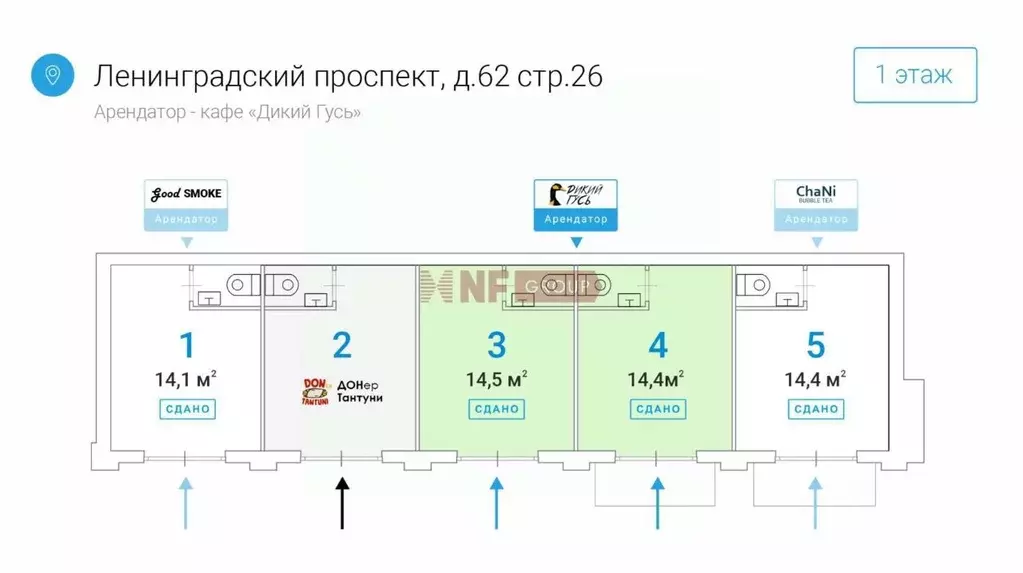 Торговая площадь в Москва Ленинградский просп., 62С26 (29 м) - Фото 1