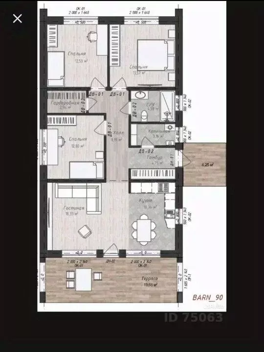 Коттедж в Алтайский край, Первомайский район, с. Фирсово Палитра жилой ... - Фото 2