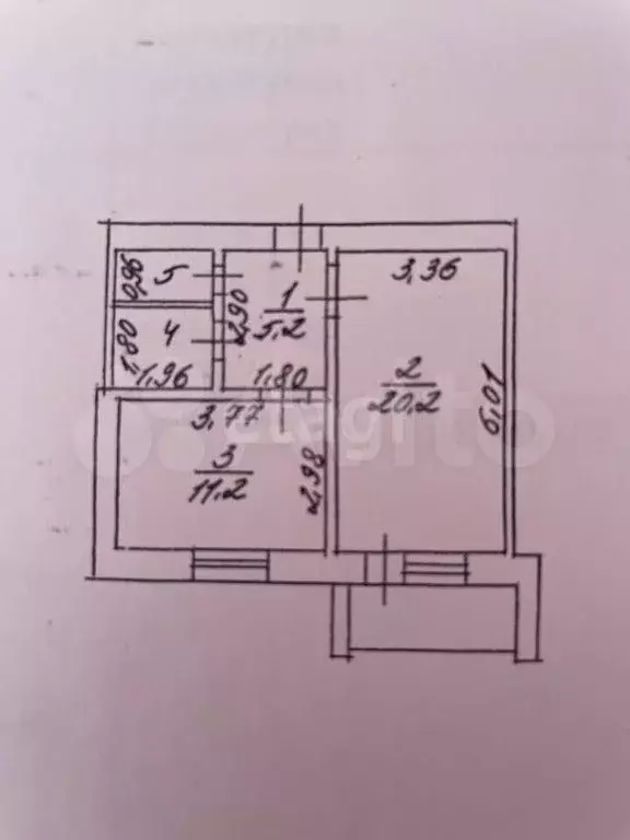 2-к. квартира, 48 м, 3/3 эт. - Фото 0