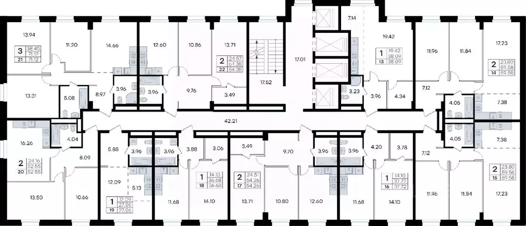 3-к кв. Приморский край, Владивосток ул. Тухачевского, 80 (71.12 м) - Фото 2