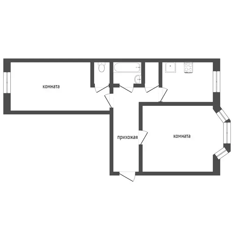 2-комнатная квартира: Новый Уренгой, Надымская улица, 3А (57.1 м) - Фото 0
