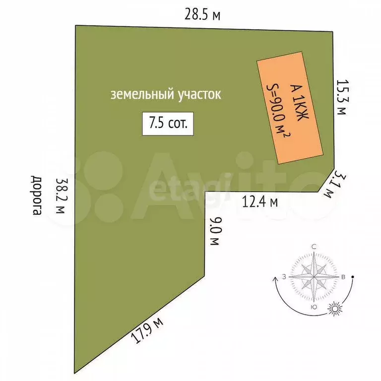 Дом 90 м на участке 7,5 сот. - Фото 0