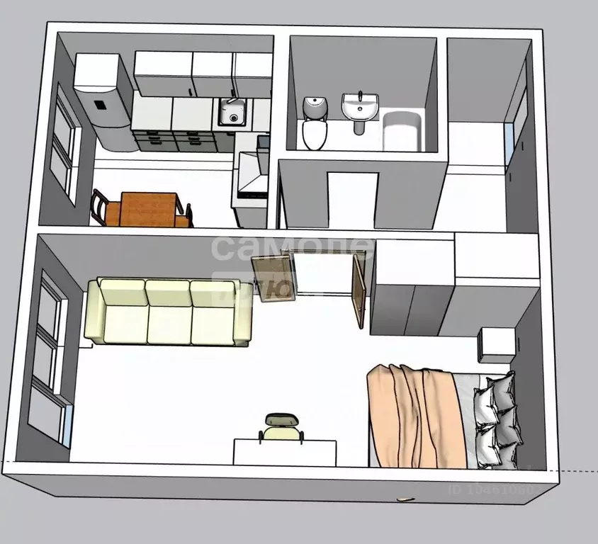 1-к кв. Приморский край, Владивосток Снеговая Падь мкр, ул. Адмирала ... - Фото 1